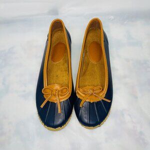 Chooka Women's Navy Duck Skimmer Ballet Flats Size 9